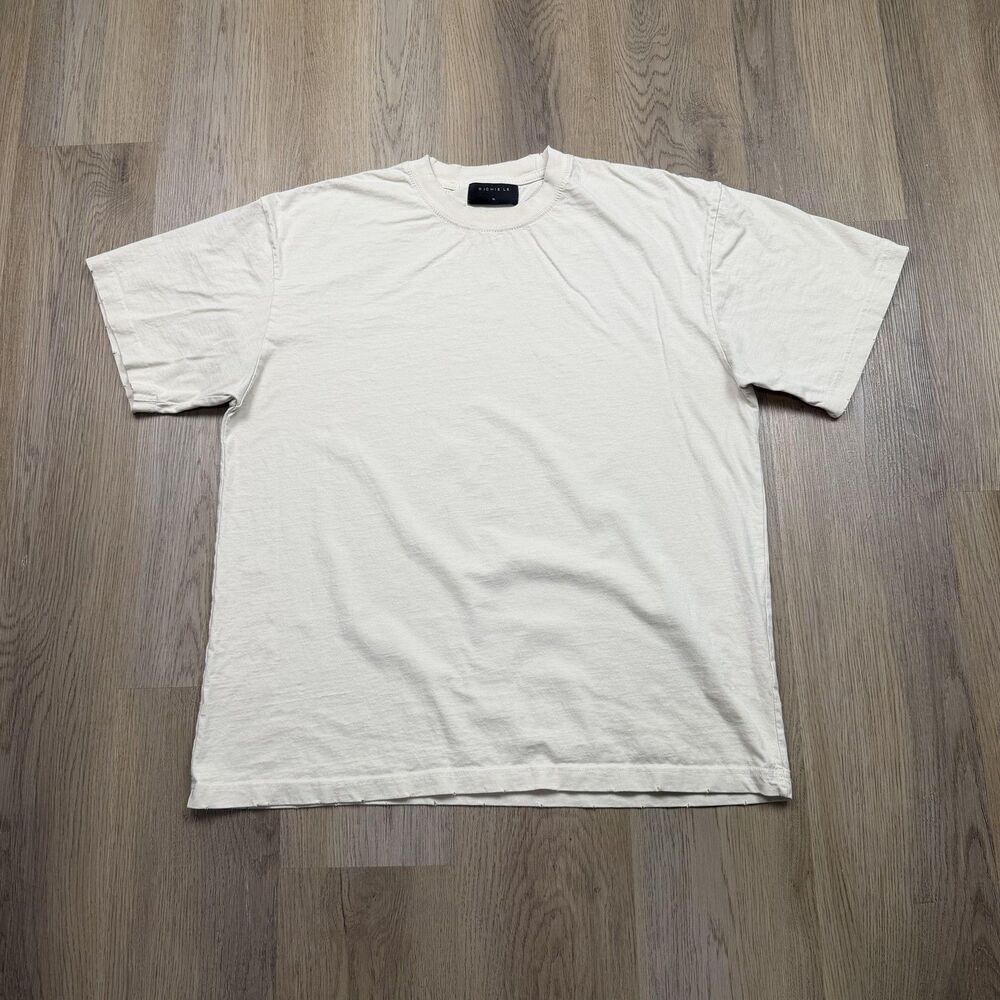 Richie Le Shirt Mens XL White Solid Crewneck Relaxed Jersey Tee T-Shirt Casual